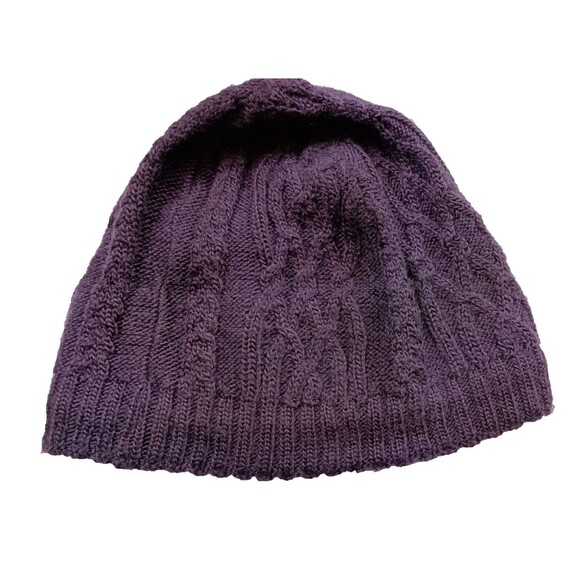 The North Face Cable Minna Beanie in Eggplant Purple One Size Winter Casual Cozy - Picture 4 of 7